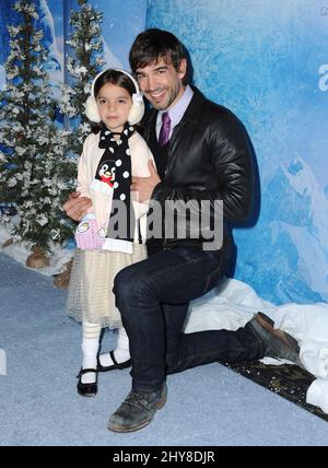 Chris Gorham, Alondra attending Disney On Ice presents 'Frozen' in Los Angeles Stock Photo