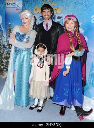 Chris Gorham, Alondra attending Disney On Ice presents 'Frozen' in Los Angeles Stock Photo