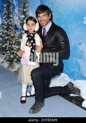 Chris Gorham, Alondra attending Disney On Ice presents 'Frozen' in Los Angeles Stock Photo