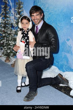 Chris Gorham, Alondra attending Disney On Ice presents 'Frozen' in Los Angeles Stock Photo