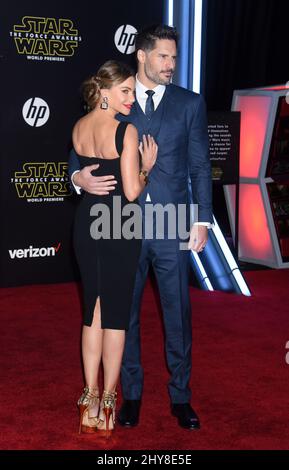 Sofia Vergara and Joe Manganiello 'Star Wars: The Force Awakens' World Premiere held at the Dolby Theatre Stock Photo