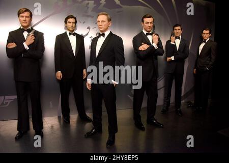 James Bond. Madame Tussauds Hollywood Unveils All Six 'James Bonds' in