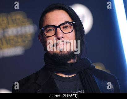 Dave Navarro attending the Star Wars: The Force Awakens Premiere Stock Photo