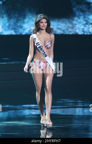 Miss Great Britain, Narissara Nena France takes part in the Miss Universe Preliminary Competition, Planet Hollywood Resort & Casino Stock Photo