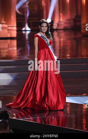 takes part in the Miss Universe Preliminary Competition, Planet Hollywood Resort & Casino Stock Photo