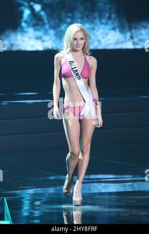 Miss Ireland, Joanna Cooper takes part in the Miss Universe Preliminary Competition, Planet Hollywood Resort & Casino Stock Photo