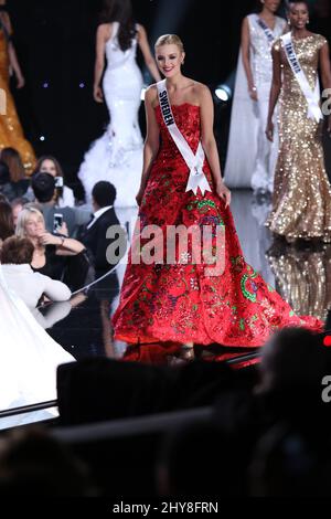 Miss Sweden, Paulina Brodd takes part in the Miss Universe Preliminary Competition, Planet Hollywood Resort & Casino Stock Photo