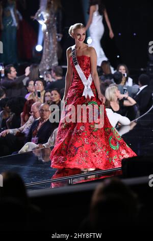 Miss Sweden, Paulina Brodd takes part in the Miss Universe Preliminary Competition, Planet Hollywood Resort & Casino Stock Photo