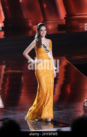 Miss Turkey, Melisa Uzun takes part in the Miss Universe Preliminary Competition, Planet Hollywood Resort & Casino Stock Photo