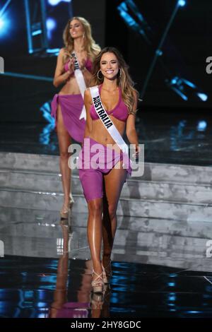 Miss Australia, Monika Radulovic during the 2015 MISS UNIVERSE Pageant, Planet Hollywood Resort & Casino Stock Photo