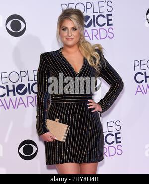 Meghan Trainor attending the People's Choice Awards 2016 held at the Microsoft Theatre L.A. Live Stock Photo