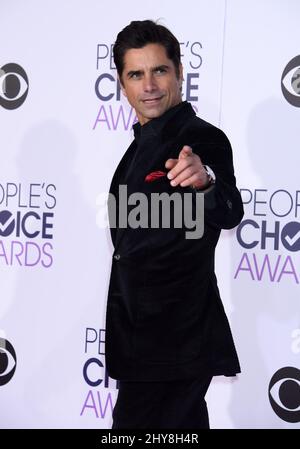 John Stamos attending the People's Choice Awards 2016 held at the Microsoft Theatre L.A. Live Stock Photo