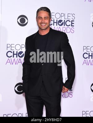 Taylor Kinney attending the People's Choice Awards 2016 held at the Microsoft Theatre L.A. Live Stock Photo