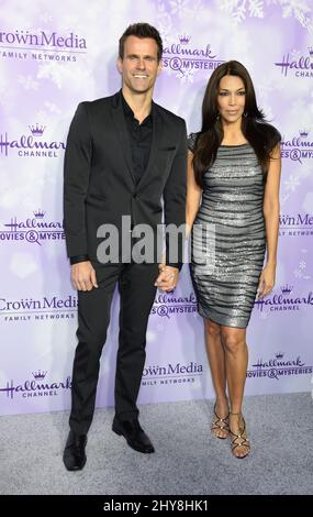 Cameron Mathison and wife Vanessa Arevalo attending the Hallmark