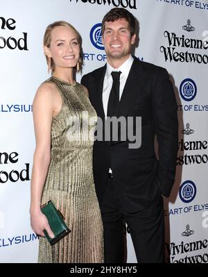 Amber Valletta, Teddy Charles attending the Art Of Elysium's 9th Annual Heaven Gala held at 3LABS Stock Photo