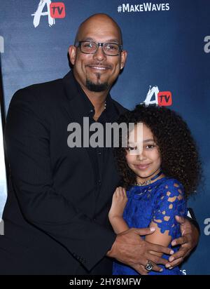 David Justice and Raquel Justice attending the &ldquo;The 5th Wave&rdquo; Fan