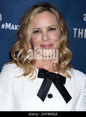 Maria Bello attending the 'The 5th Wave' Fan Screening held at the Pacific Theatres at the Grove in Los Angeles, USA. Stock Photo