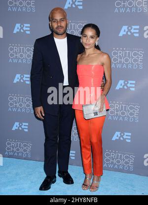 Zoe Kravitz attends the 21st Annual Critics' Choice Awards held at Barker Hanger at the Santa Monica Airport Stock Photo