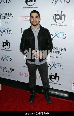 Wilmer Valderrama attending the Grand Opening of JENNIFER LOPEZ: ALL I HAVE, Planet Hollywood Resort & Casino in Las Vegas, Nevada. Stock Photo