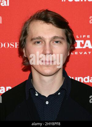 Paul Dano during the Swiss Army Man Premiere at the Sundance Film Festival 2016, The Eccles Theatre in Park City Utah, USA. Stock Photo