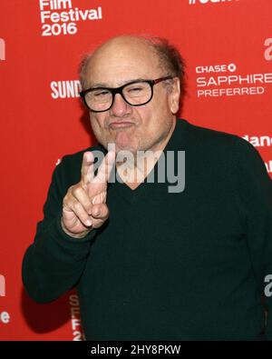 Danny DeVito attending the Wiener-Dog Premiere at the Sundance Film Festival 2016, The Eccles Theatre in Park City, Utah. Stock Photo