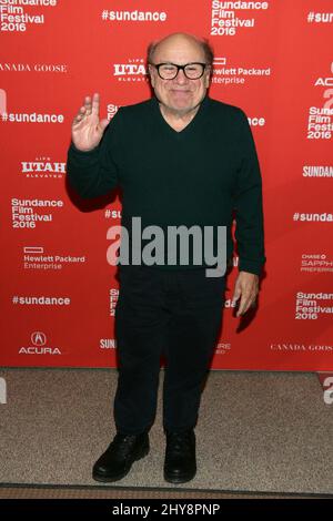 Danny DeVito attending the Wiener-Dog Premiere at the Sundance Film Festival 2016, The Eccles Theatre in Park City, Utah. Stock Photo