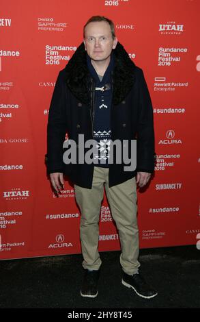 Pat Healy attending the Carnage Park Premiere at the Sundance Film Festival 2016, The Library Theatre in Park City, Utah. Stock Photo