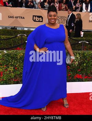 January 30, 2016 Los Angeles, Ca. Danielle Brooks 22nd Annual Screen Actors Guild Awards held at the Shrine Auditorium Stock Photo