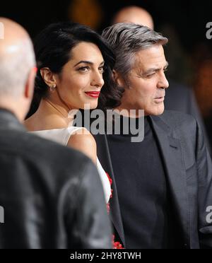 George Clooney and Amal Alamuddin Clooney attending the 'Hail Caesar ...