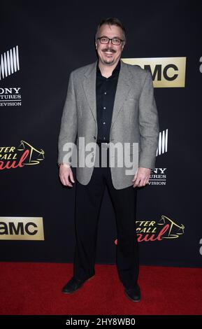 Vince Gilligan attending the "Better Call Saul" Season 2 Premiere