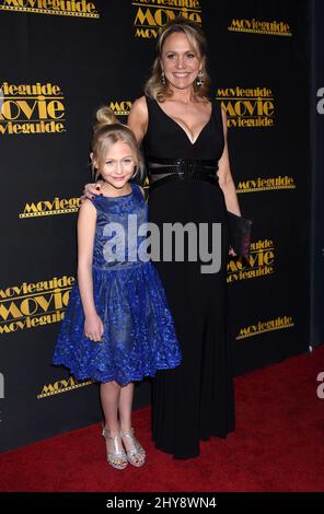 Alivia Lyn Lind and mother Barbara Alyn Woods attending the 24th Annual MovieGuide Awards held at the Universal Hilton Hotel in Universal City, California. Stock Photo