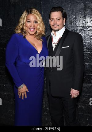 Kym Whitley & Johnny Depp attending the 2nd Annual Hollywood Beauty Awards held at Avalon, Hollywood, Los Angeles. Stock Photo