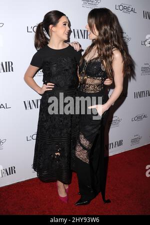 Bailee Madison, Hailee Steinfeld attending a DJ Night hosted by Vanity Fair, L'Oreal Paris, & Hailee Steinfeld at the Palihouse Holloway in Los Angeles, California. Stock Photo