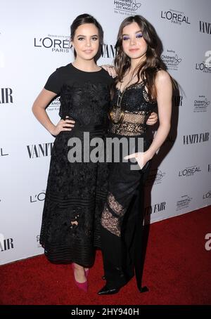 Bailee Madison, Hailee Steinfeld attending a DJ Night hosted by Vanity Fair, L'Oreal Paris, & Hailee Steinfeld at the Palihouse Holloway in Los Angeles, California. Stock Photo