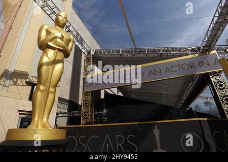 Atmosphere in Preperation for the 88th Annual Academy Awards held at the Dolby Theatre. Stock Photo