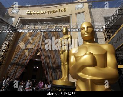 Atmosphere in Preperation for the 88th Annual Academy Awards held at the Dolby Theatre. Stock Photo