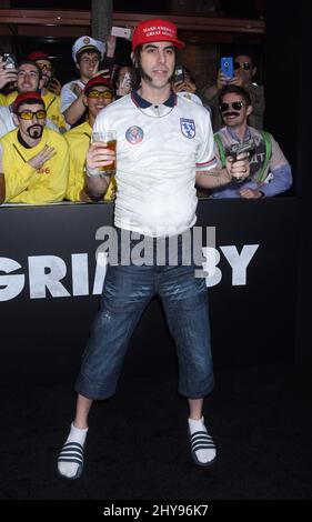 Sacha Baron Cohen attends 'The Brothers Grimsby' Los Angeles Premiere held at the Village Theatre. Stock Photo