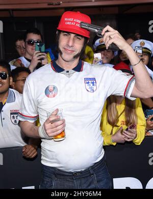 Sacha Baron Cohen attends 'The Brothers Grimsby' Los Angeles Premiere held at the Village Theatre. Stock Photo