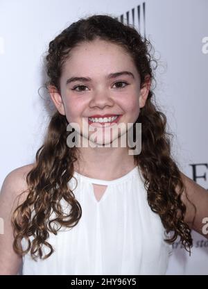 Hannah Alligood attending the 'Miracles From Heaven' Los Angeles Premiere held at the ArcLight Cinemas Hollywood, March 9, 2016 Hollywood, Ca. Stock Photo