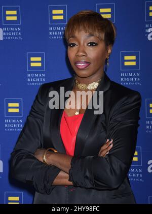 March 19, 2016 Los Angeles, Ca. Estelle 2016 Human Rights Campaign Los Angeles Gala Dinner held at the JW Marriott LA LIVE Stock Photo