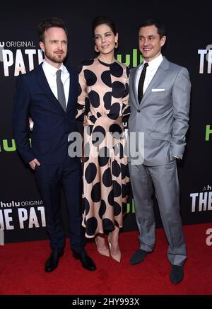 Aaron Paul, Michelle Monaghan, Sarah Jones, Hugh Dancy, Michelle Lee, Kyle  Allen arriving at The Path premiere at the Arclight Theatre in Los Angeles.  March 21, 2016.The Path - cast - producerCast