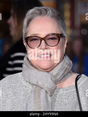 March 28, 2016 Westwood, CA Kathy Bates 'The Boss' World Premiere held at the Village Theatre. Stock Photo