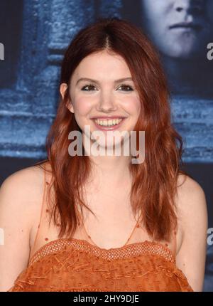 Hannah Murray attending HBO's 'Game of Thrones' season 6 premiere held