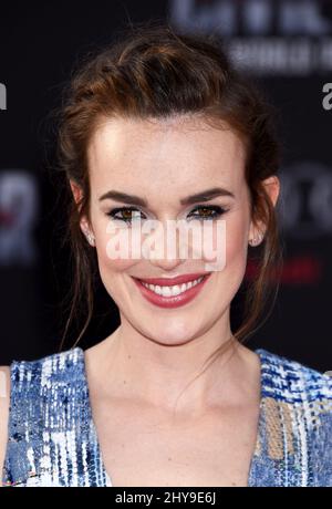Elizabeth Henstridge attending "Captain America Civil War" World