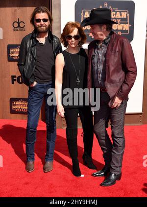 Reba McEntire, Brooks and Dunn attending the 2016 American Country Countdown Awards held at The Forum in Los Angeles, USA. Stock Photo