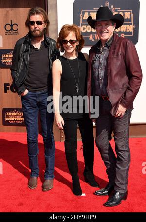 Reba McEntire, Brooks and Dunn attending the 2016 American Country Countdown Awards held at The Forum in Los Angeles, USA. Stock Photo