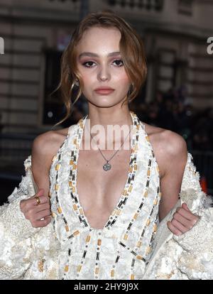 Lily Rose Depp attending the Costume Institute Benefit at The Met  Celebrates opening of "Manus x Machina: Fashion in an Age of Technology"  Exhibition held at the Metropolitan Museum of Art in