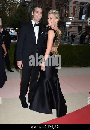 Megyn Kelly and Douglas Brunt attending the Costume Institute Benefit at The Met Celebrates opening of 'Manus x Machina: Fashion in an Age of Technology' Exhibition held at the Metropolitan Museum of Art in New York, USA. Stock Photo