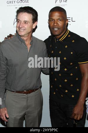 Rick Pitino, Jamie Foxx attending the JEWEL Nightclub Opening Night at ARIA Resort & Casino Las Vegas, USA. Stock Photo