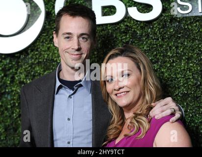 Sean Murray & Carrie James attending the CBS Summer Soiree held at the Palihouse in Los Angeles, California. Stock Photo